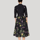 Long Lemon Shirt Dress with Full Skirt